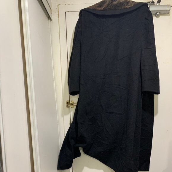 VINTAGE JONATHAN MICHAEL BIG COLLAR DOUBLE BREAST WOOL TRENCH COATS SIZE L - Picture 14 of 16